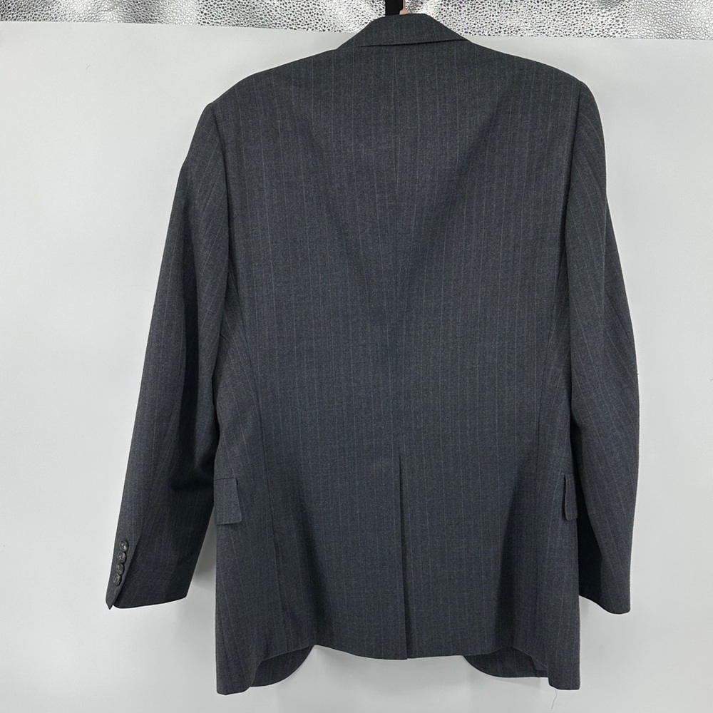 Hart Schaffner Marx VTG Old Money Academia Business ClassicCharcoal Blazer Sz40L - Picture 8 of 14